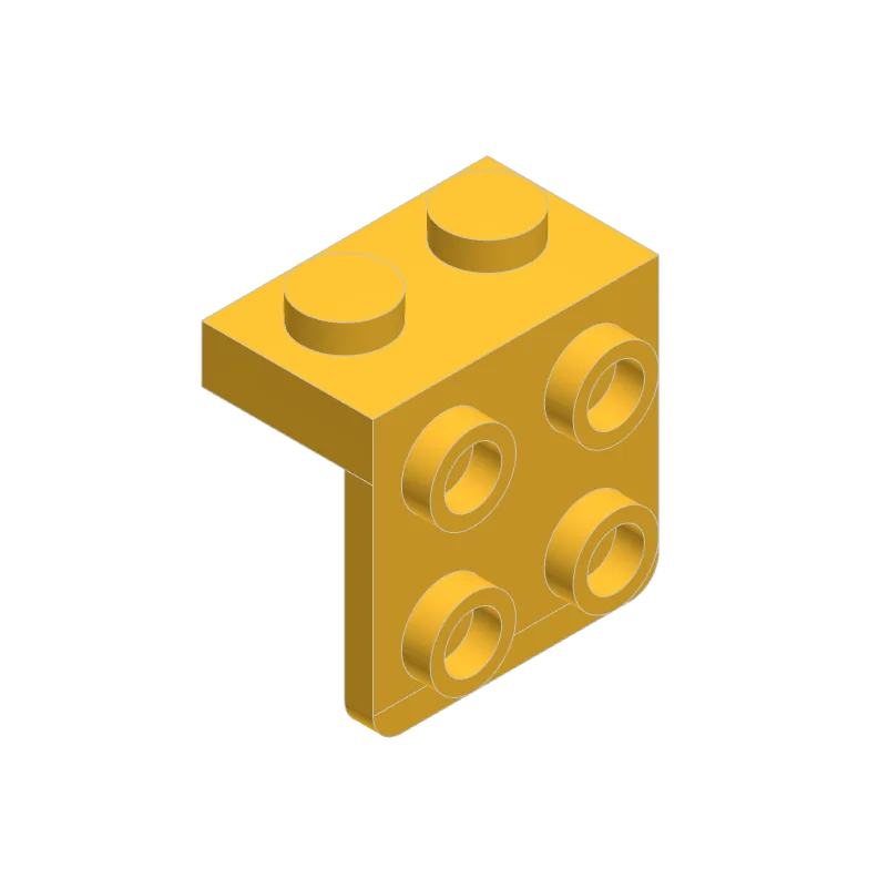 50 Stück 44728 Halterung 1 x 2 - 2 x 2 Bausteine Sammlungen Modulare GBC Spielzeug für Technische MOC DIY Bauklötze Geschenke Komp – Detail 2