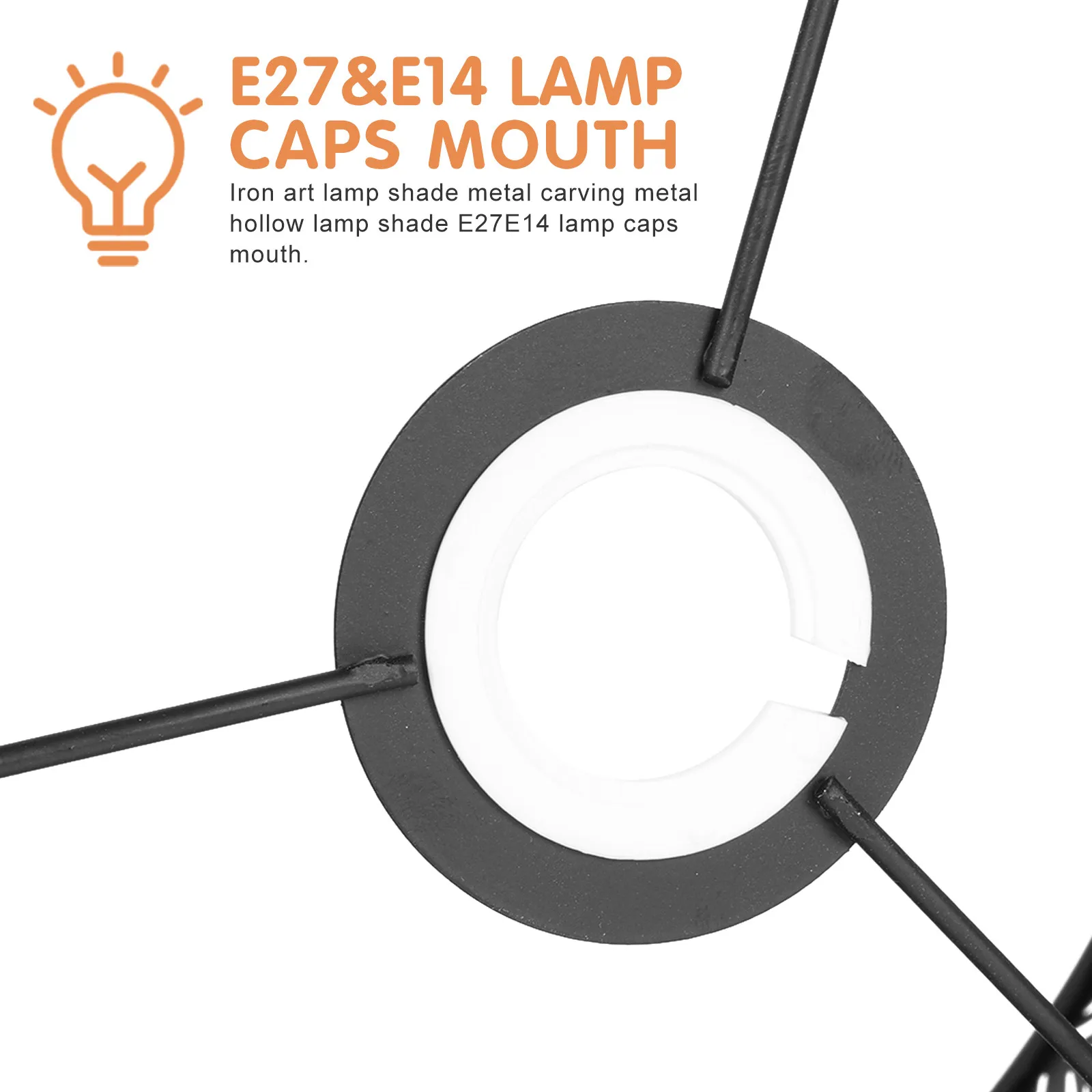1Pc Metal Hollow-out Carved Lampshade Home Chic Light Cover Ceiling/Table Light Accessory