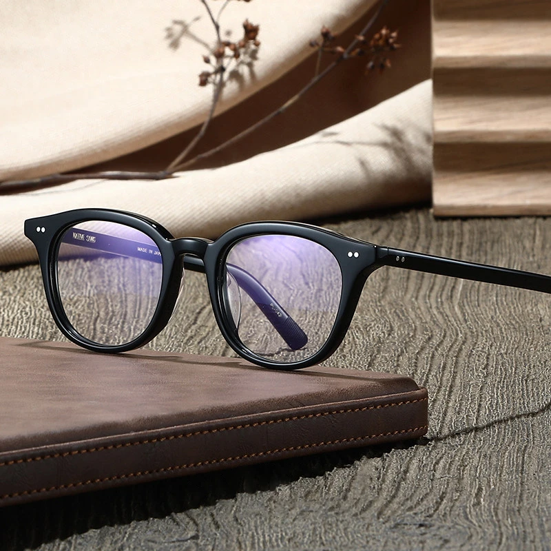 

Top Quality Acetate Retro Square Glasses Frame Men Trendy Full Rim Eyeglasses Women Japanese Brand Classic Vintage Eyewear