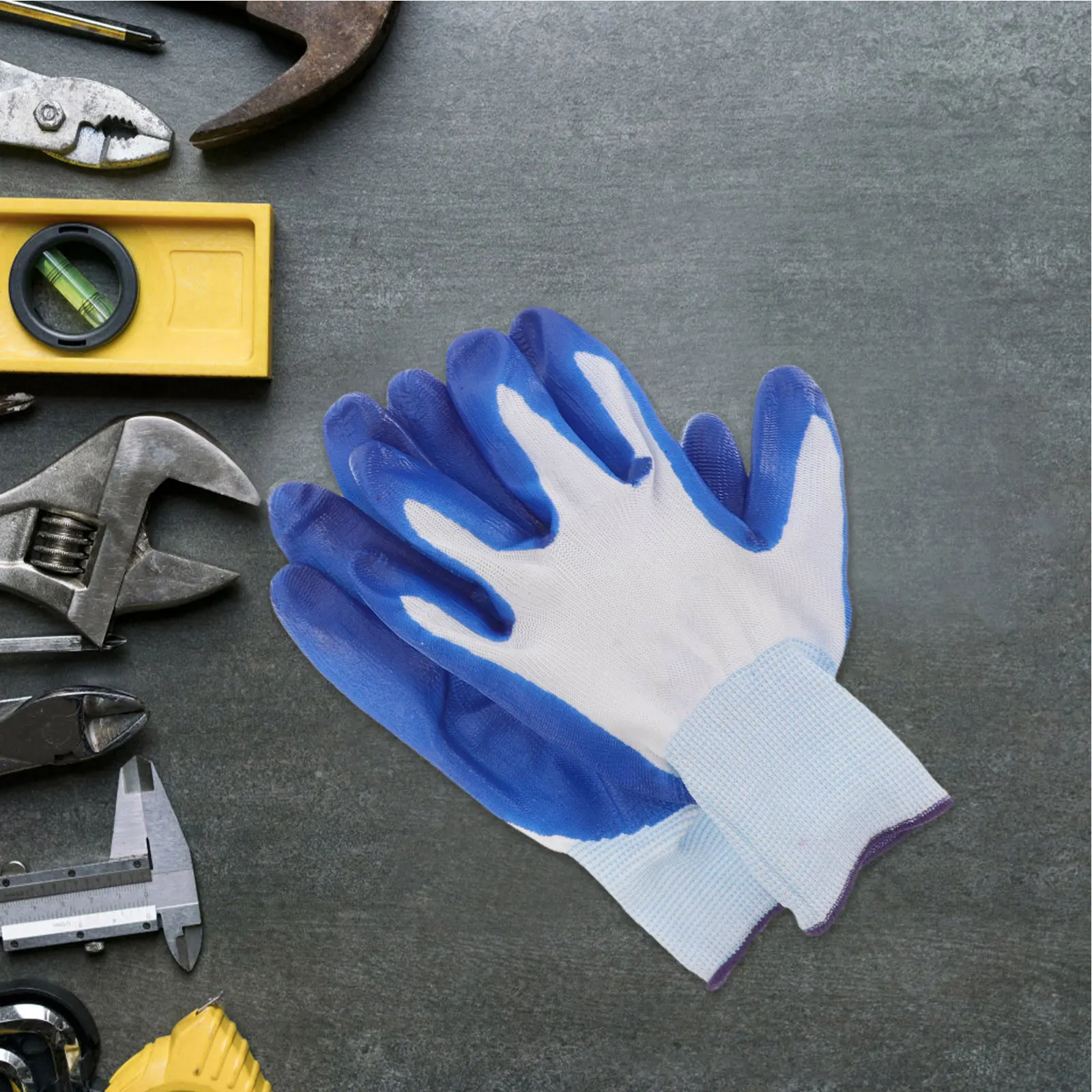 

3 Pairs Heavy Duty Gardening Gloves Nitrile Coated Rubber Work Gloves For Men/Women Breathable Anti-Slip Warehouse Yard