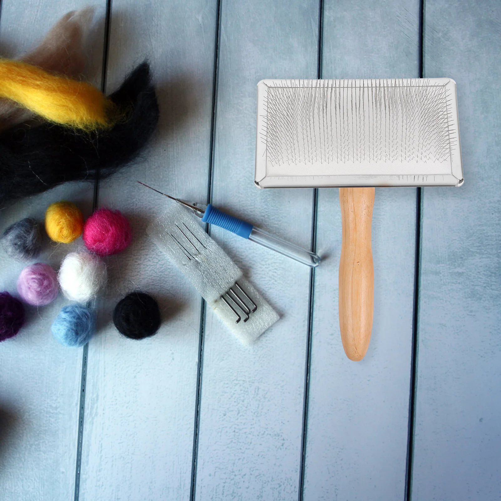 

Tools Felting Wool Carders Craft Project Brushes Hand Embroidery Accessories Needle