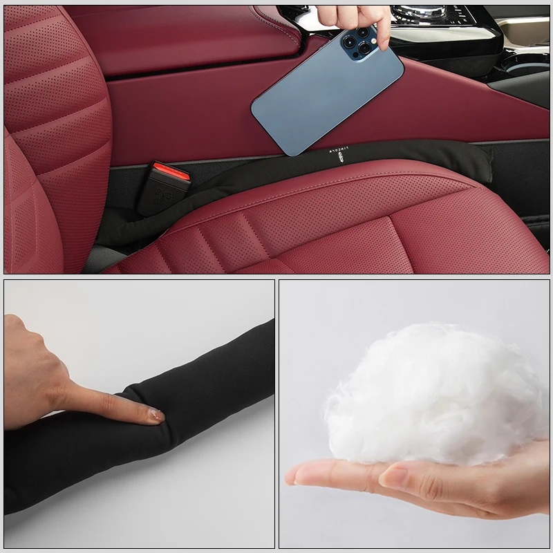 مقعد السيارة الفجوة حشو الجلد المدبوغ مانعة للتسرب المكونات مقعد الفجوة تسرب منصات ملء المنظم لينكولن MKZ MKX طيار الملاح كونتيننتال #3