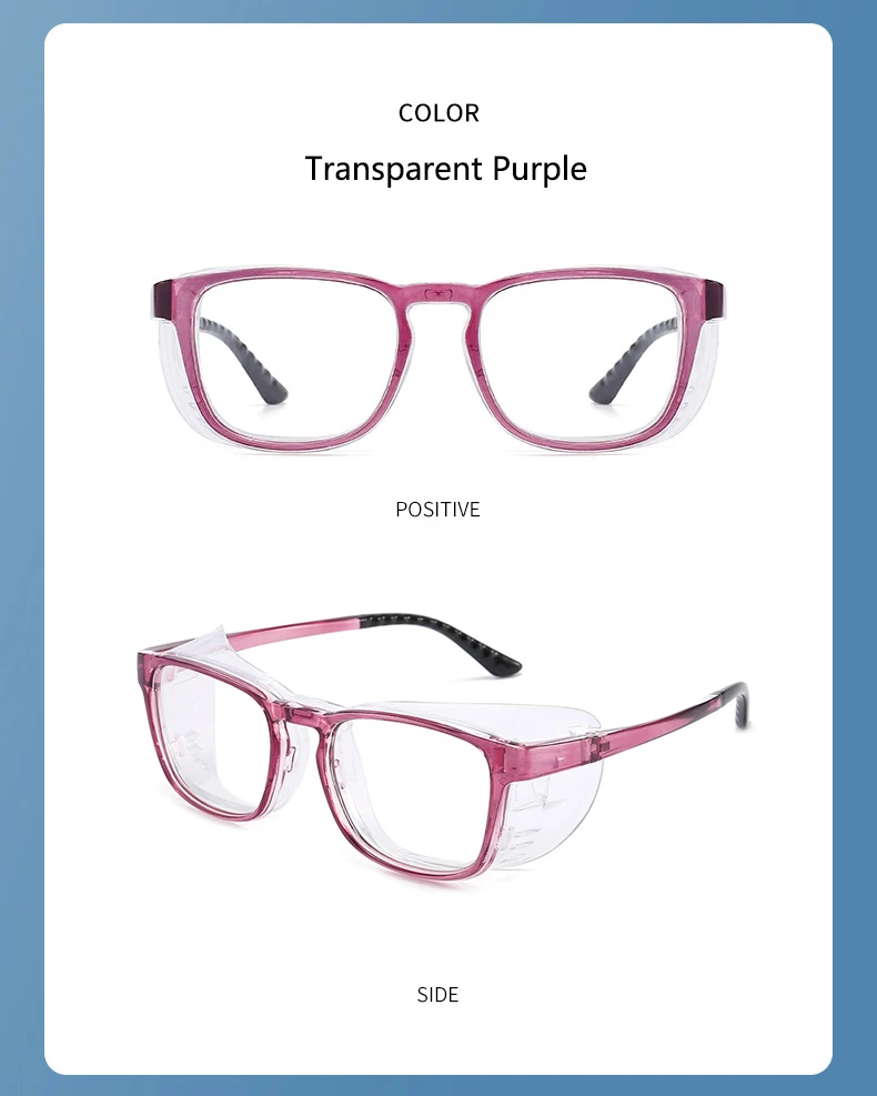Schutzbrille gegen Blaulicht Verfärbung Handschutz Eyewear Nassraum Brille optische verschreibung pflicht ige Brille Mann – Detail 5