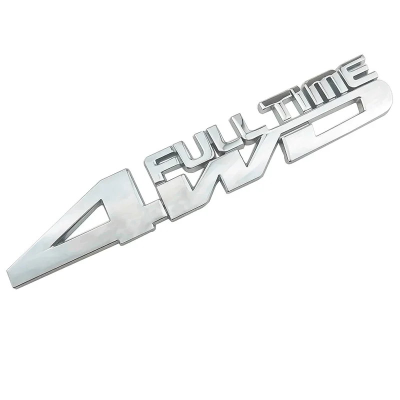 3D Car Styling 4WD Full Time Chrome Emblem Badge Truck Auto Gule Sticker Decal Accessories for Jeep Renegade Toyota Ford