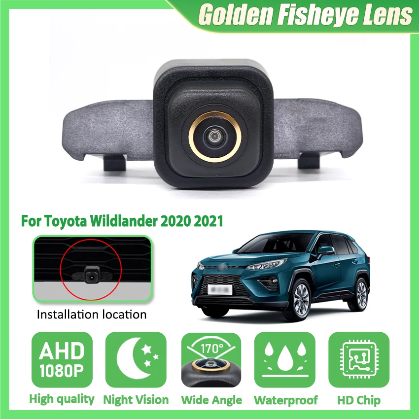 AHD Night Vision high quality Car Front View Positive Logo Camera For Toyota Wildlander 2020 2021 Positive Image parking Camera