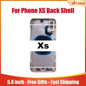 Bilashmart Rear Shell iPhone XS Back Housing With Free GiftsBackShell  Frame+Back Cover+Waterproof+Side Key Parts+SIM Tray+Tools