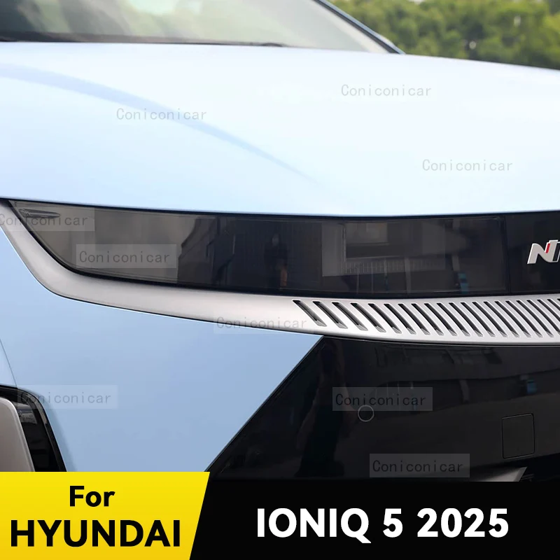 

For HYUNDAI IONIQ 5 2025 Car Headlight Protective Cover Film Front Light TPU Anti-scratch Headlamp Accessories Sticker