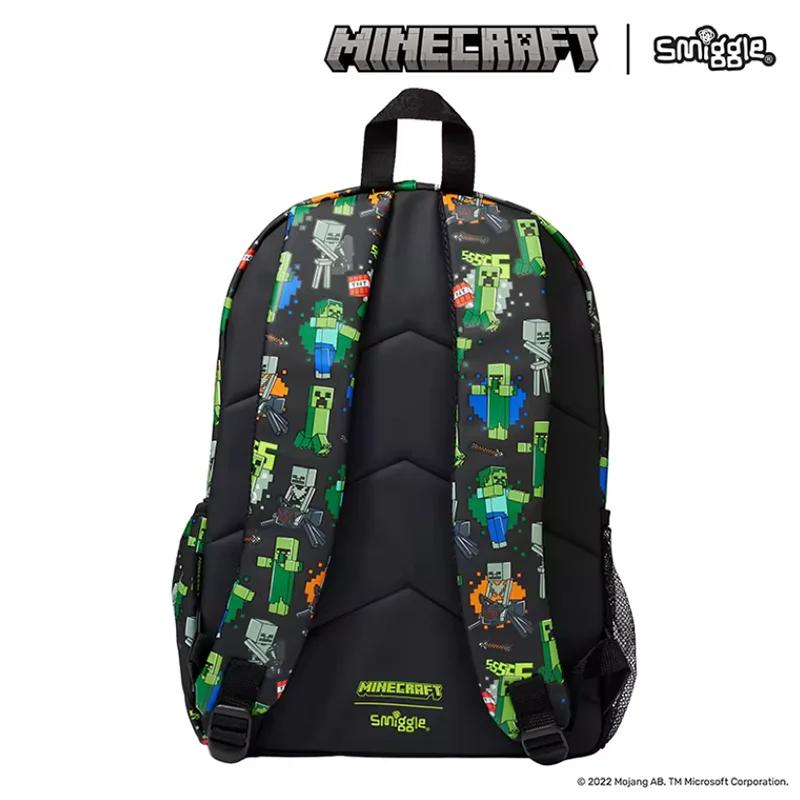 Genuine Australia Smiggle Minecraft Co branded Backpack Primary School and Children\'s Backpack Start of School Gift