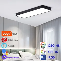 Zigbee Tuya Smart Led Ceiling Lamp Chandelier Hue Light 2MQTT Home Appliance Alice Assistant Alexa Office Meeting Room Decor