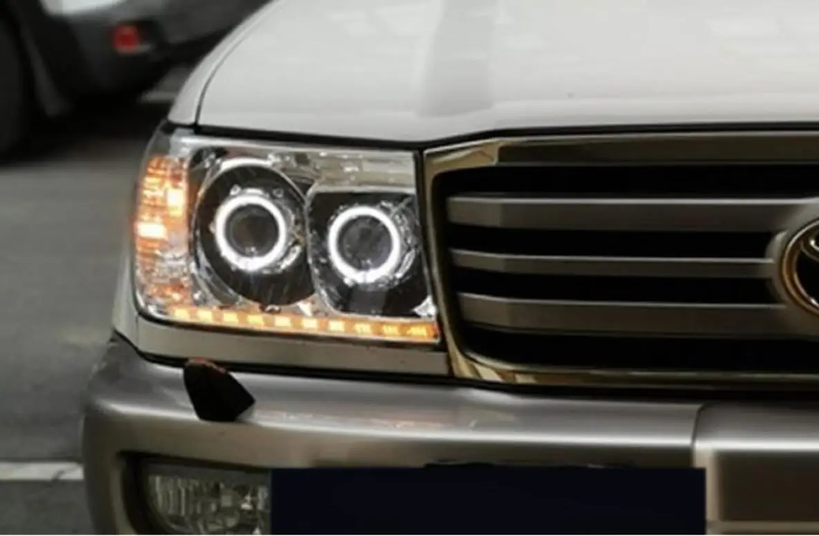 car bumper FJ100 headlamp Toyota Cruiser Prado LC100 headlight 4700 UZJ100 car accessories prado daytime light