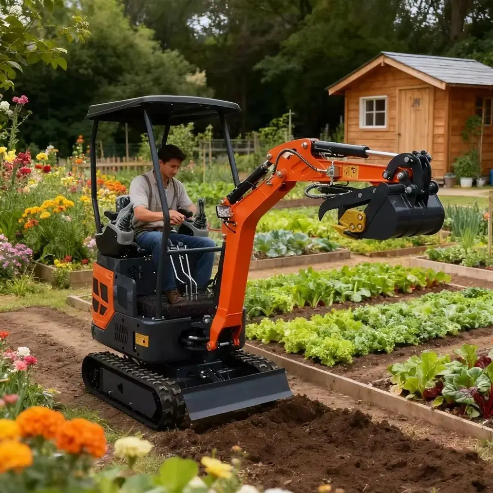 

EPA engine 1.2-ton new crawler excavator, farm mini bagging machine, household excavator, mini mini excavator