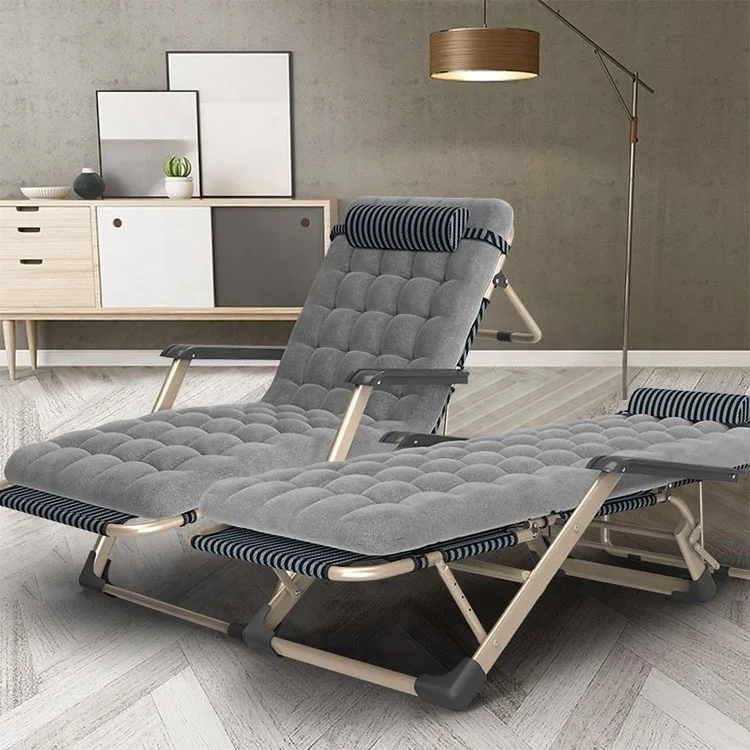 Custom  Portable High Quality Lightweight Bunk Light Metal Folding Bed Camping Cot with Cushion