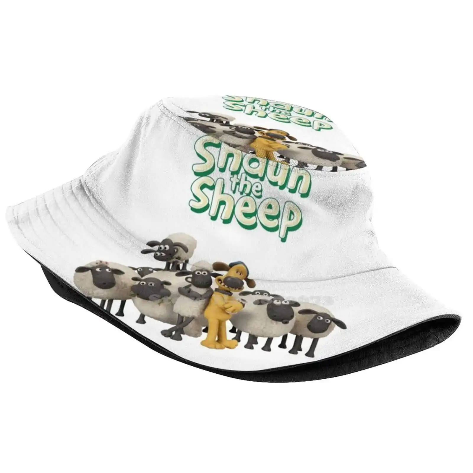 Christmas Gift Shaun - The - Sheep Animated Series Pattern Design Printed Travel Bucket Hats Christmas Animated Series