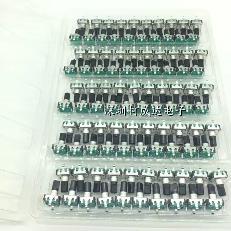 1pc 360 Degree EC12 Rotary Encoder RE12 Audio Encoder Coding 5Pin 24 Position With Push Button Switch Handle 12mm 14mm 19mm