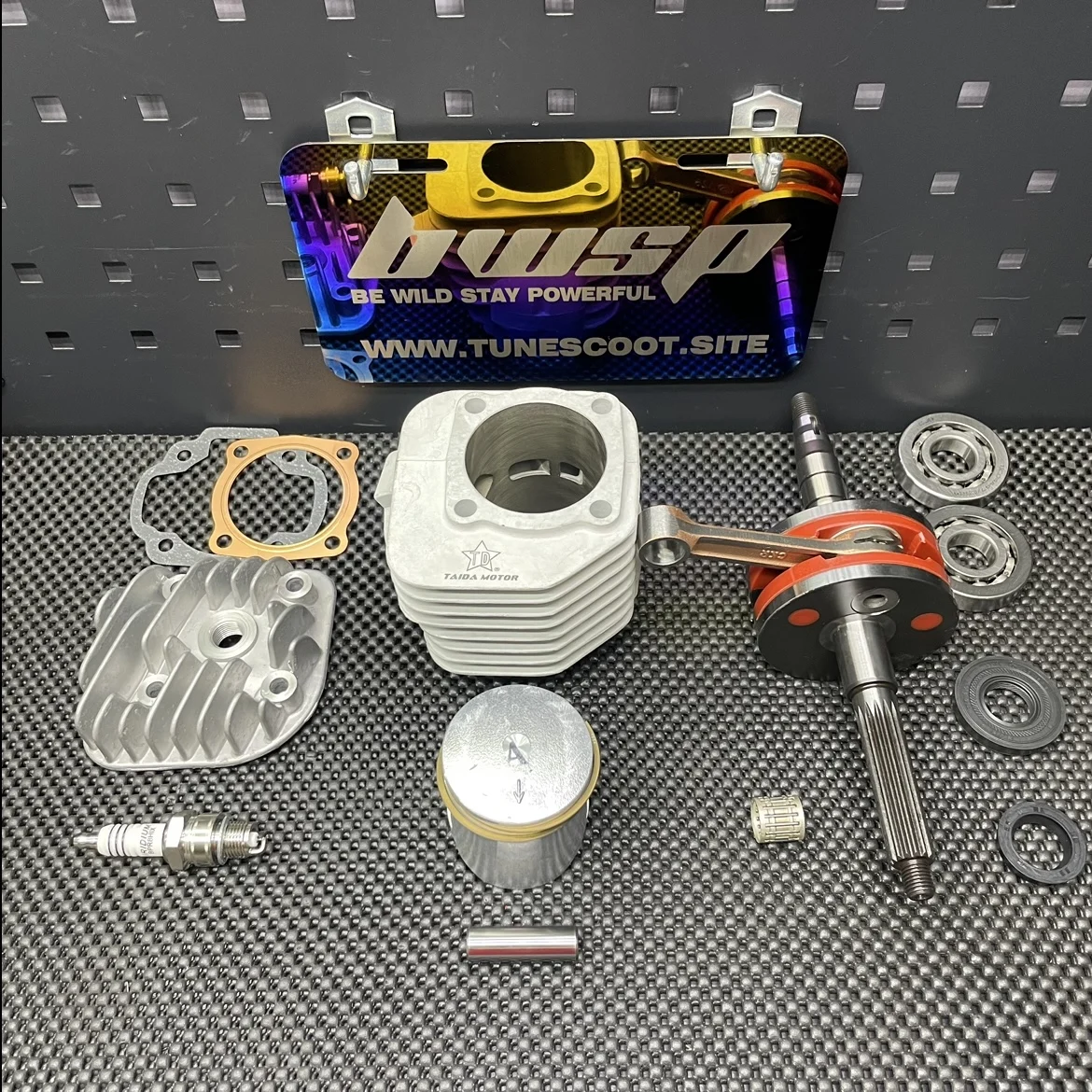 Jog90 Big Bore Kit 110cc With 54mm Ceramic Cylinder And 45mm Crankshaft