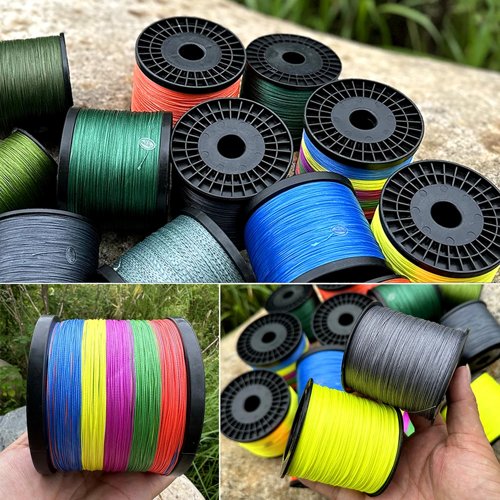 1000m 8 Strands 9 Strands 16 Strands Japan Super Strong 18-200LB PE Braided Fishing Line Multifilament Braid Thread 8-91kg