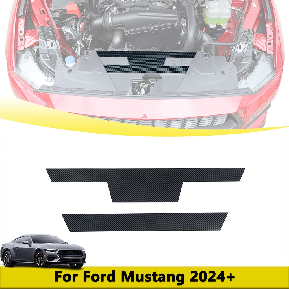 

Front Engine Hood Cooling Plate Protector Cover for Ford Mustang 2024 2025 Water Tank Radiator Guard Panel Car Accessories