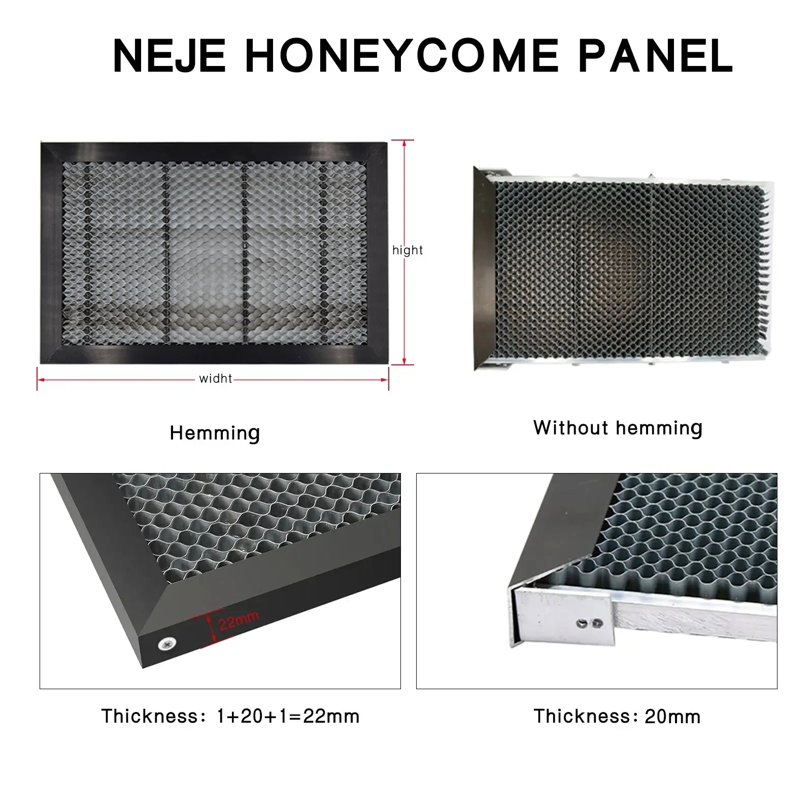 NEJE Laser Engraver Pad Backing Plate Honeycomb Panel Work Platform for All Brand Laser Cutter Machine Tool Accessories300×200mm