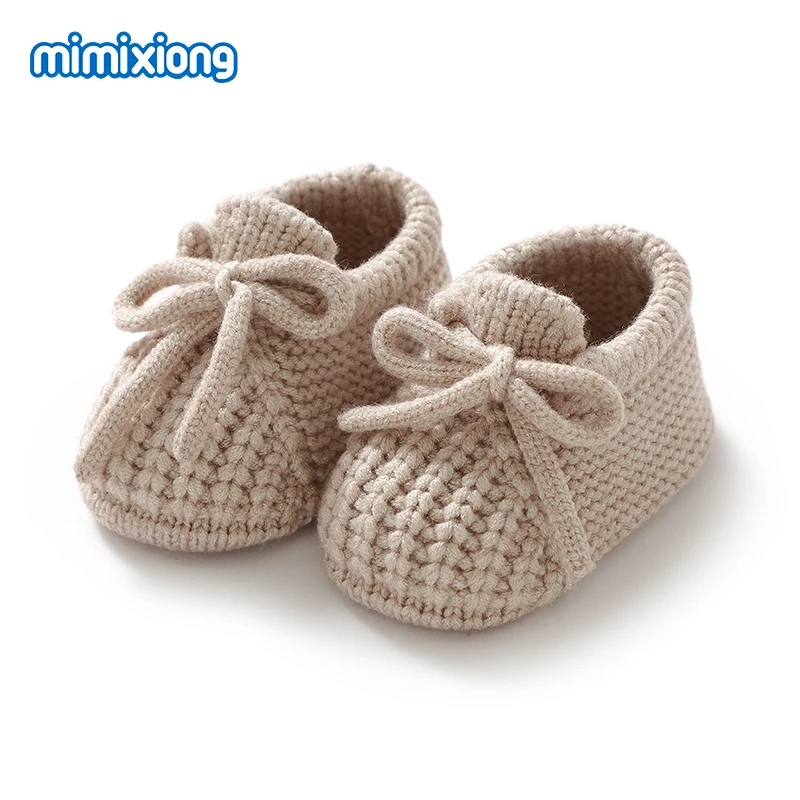 أحذية مشي صلبة للأطفال حديثي الولادة بنعل ناعم للأولاد والبنات مشاية أولى مضادة للانزلاق للأطفال الرضع في الأماكن المغلقة والخارجية منسوجة يدويًا #1