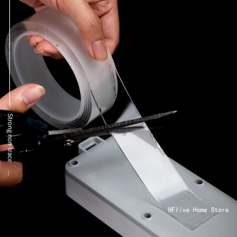 شريط نانو قوي للغاية مزدوج الجوانب شفاف وقابل لإعادة الاستخدام وأشرطة لاصقة مقاومة للماء وقابلة للتنظيف والمطبخ المنزلي والحمام