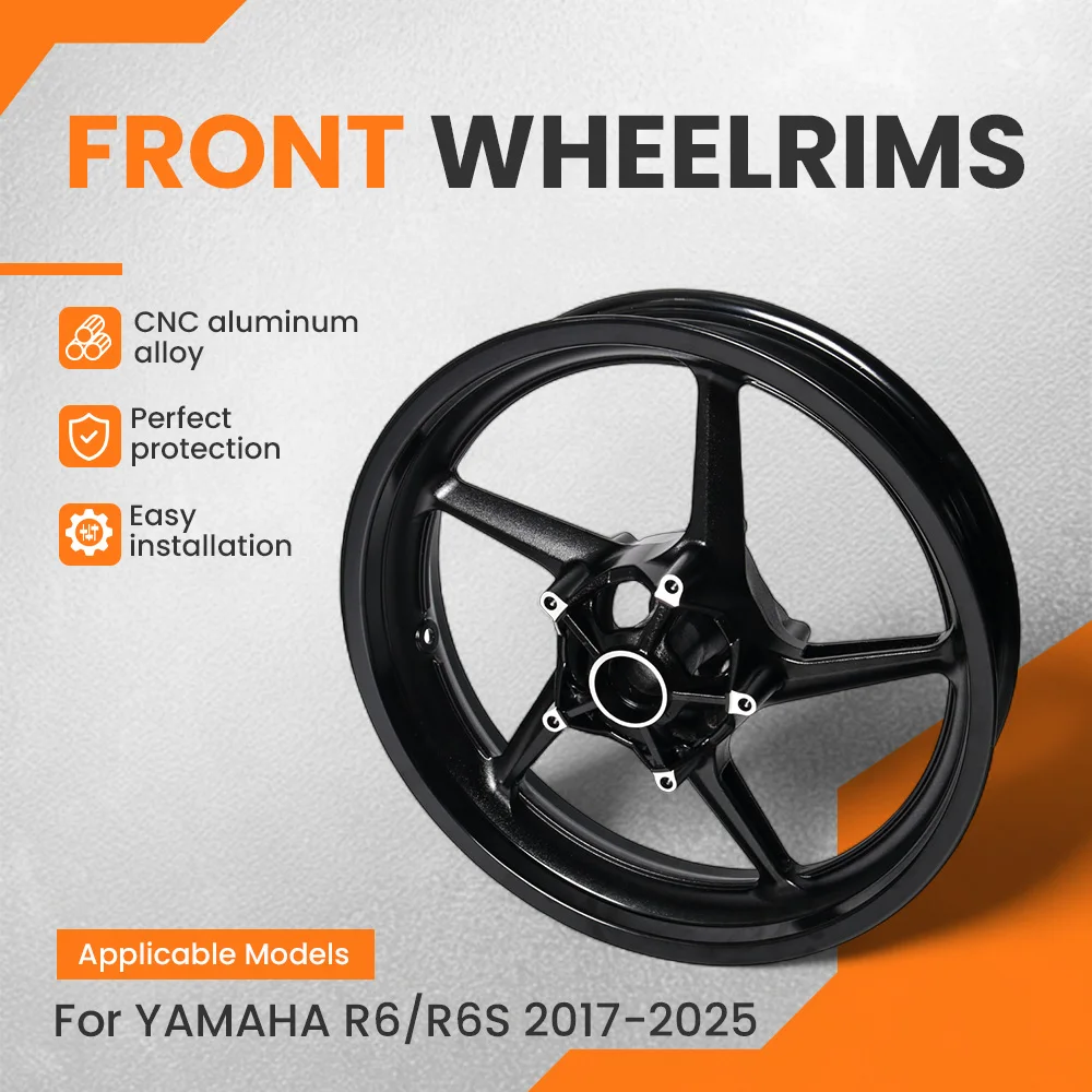

Motorcycle Accessories Aluminum alloy Front hub Front wheel rims For YAMAHA R6 R6S 2017 2018 2019 2020 2021 2022 2023 2024 2025