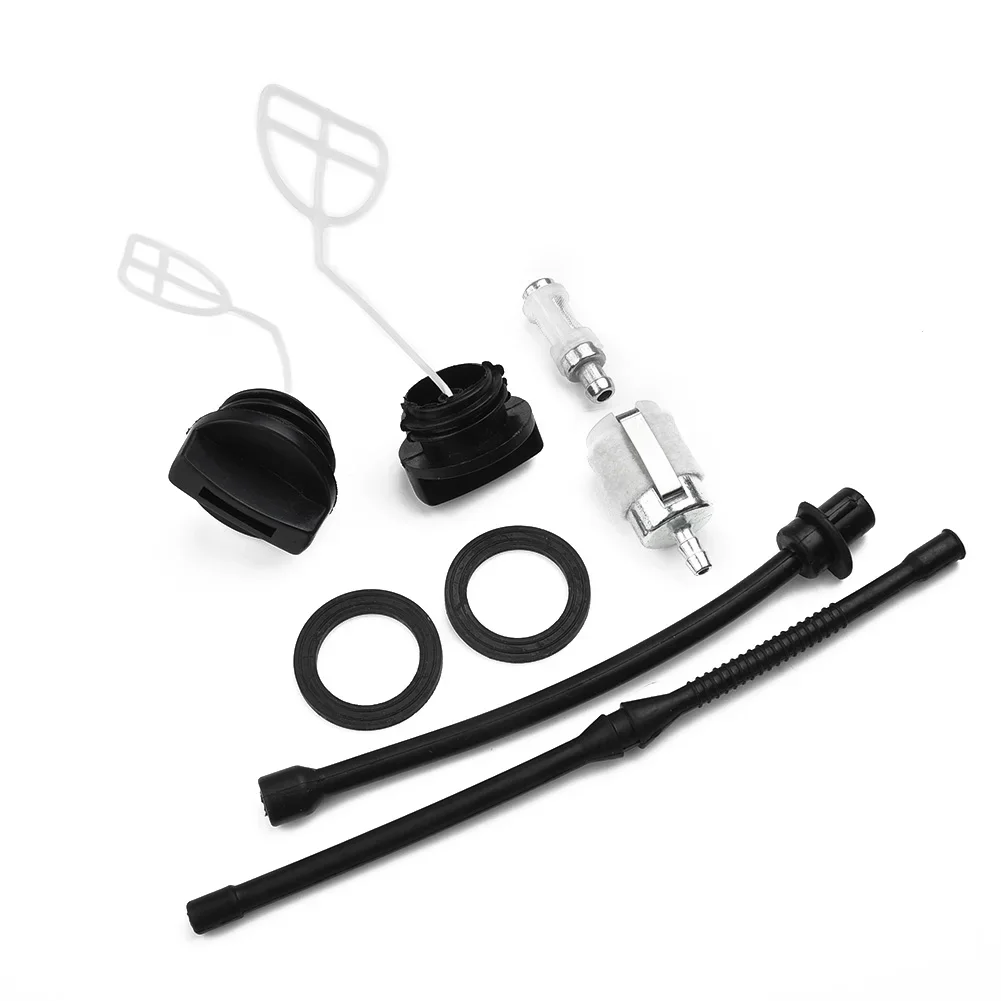 Imagem -03 - Combustível Filtro Conjunto para Chainsaw Ferramenta Tampa Gasolina Mangueira Outdoor Tubo Linha Cap Chainsaw Peças 45cc 52cc 5200 5800 58cc 4500