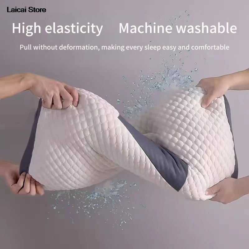 

Comfortable Soft Home Neck Pillow Sleep Protection Neck Soy Fiber Massage Home SPA Sleep Pillow