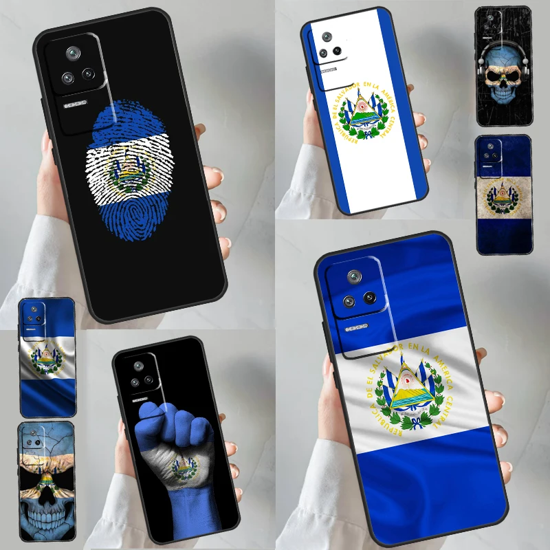 El Salvador Flag Case For Xiaomi 11T 12T Pro 11 12 13 Lite 12X POCO F5 X3 X5 Pro M4 M5s F3 F4 X4 GT Cover