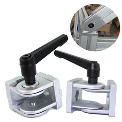 1pcs Die cast zinc alloy Flexible Pivot Joint Connector corner hinge for Aluminum  Profile fittings Right angle30/40