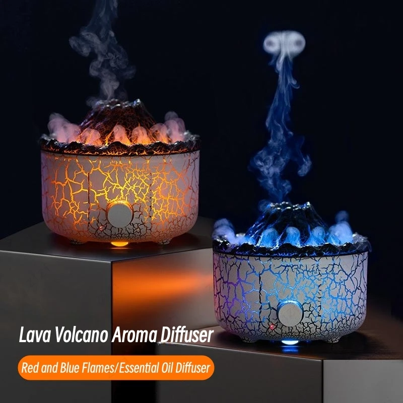 

Creative Volcanic Lava Aromatherapy Machine Jellyfish Shaped Ultrasonic Mist Humidification Aromatherapy Machine