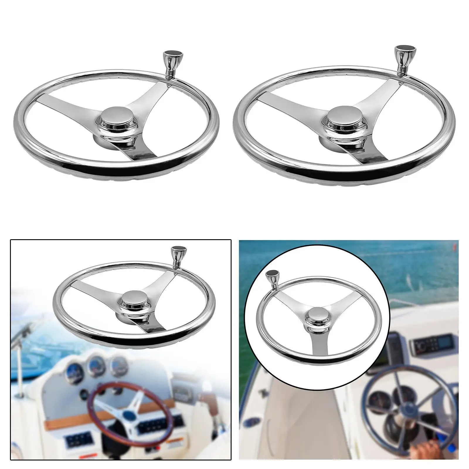 Volante per barche marine generiche Accessori di facile installazione per navi Yacht Sport acquatici Barche pontone Sport all'aria aperta