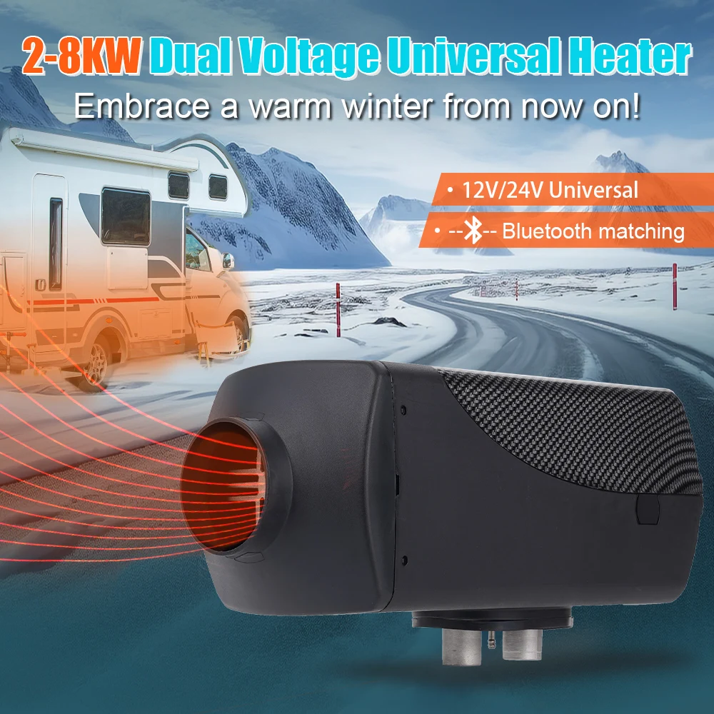 12V&24V 2/5/8KW Universal Bluetooth Split Type Parking Heater DC&AC Universal Suitable For Various Types Of Cars