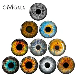 5pairs/bag 14mm Eyes Chips Suitable for Blythe Doll Super Thin Pupil Glass Cabochons DIY Accessories Bulk Items Wholesale