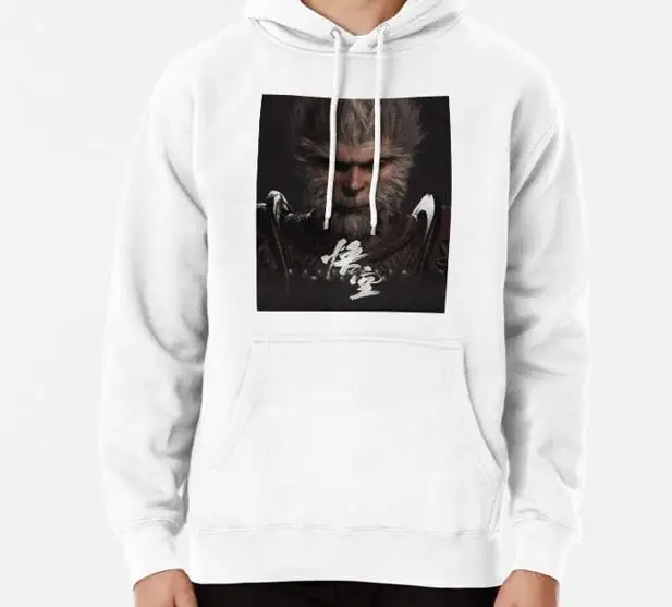 Comfortable Black Hooded Sweatshirt From Wukong Myth Loose European And American Fashion Sportswear Classic Simple Prevalent