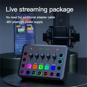 F11 Professional Studio Recording Kit, 5-Channel Live Sound Card, Audio Mixer, Podcast Accessories, Parts, DJ Equipment 12 Main DJ Controller Sales - №11