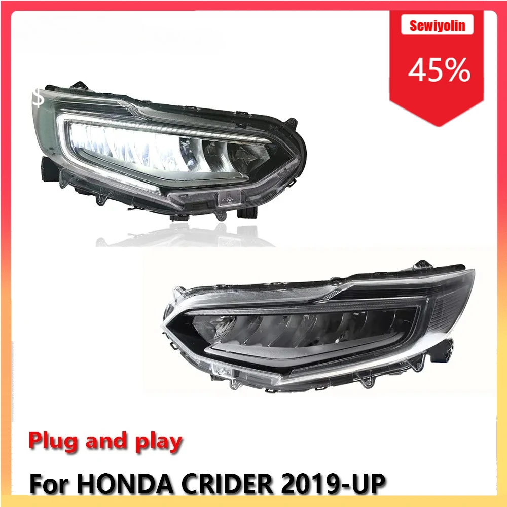 

Автомобильные светодиодные фары, автомобильные детали для HONDA CRIDER 2019-UP, противотуманные фары DRL, стоп-сигнал поворота, лампа Plug and Play