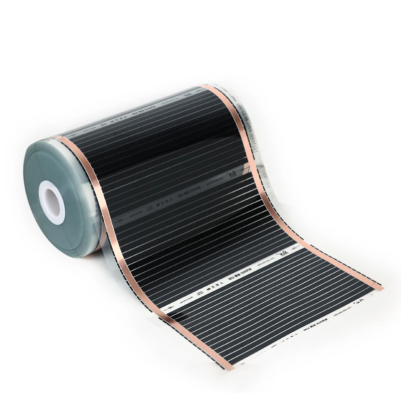 All Sizes 220V 50cm Width Healthy Floor Heating Infrared Underfloor Heating Carbon Film Heater Electric Floor Warming Mat