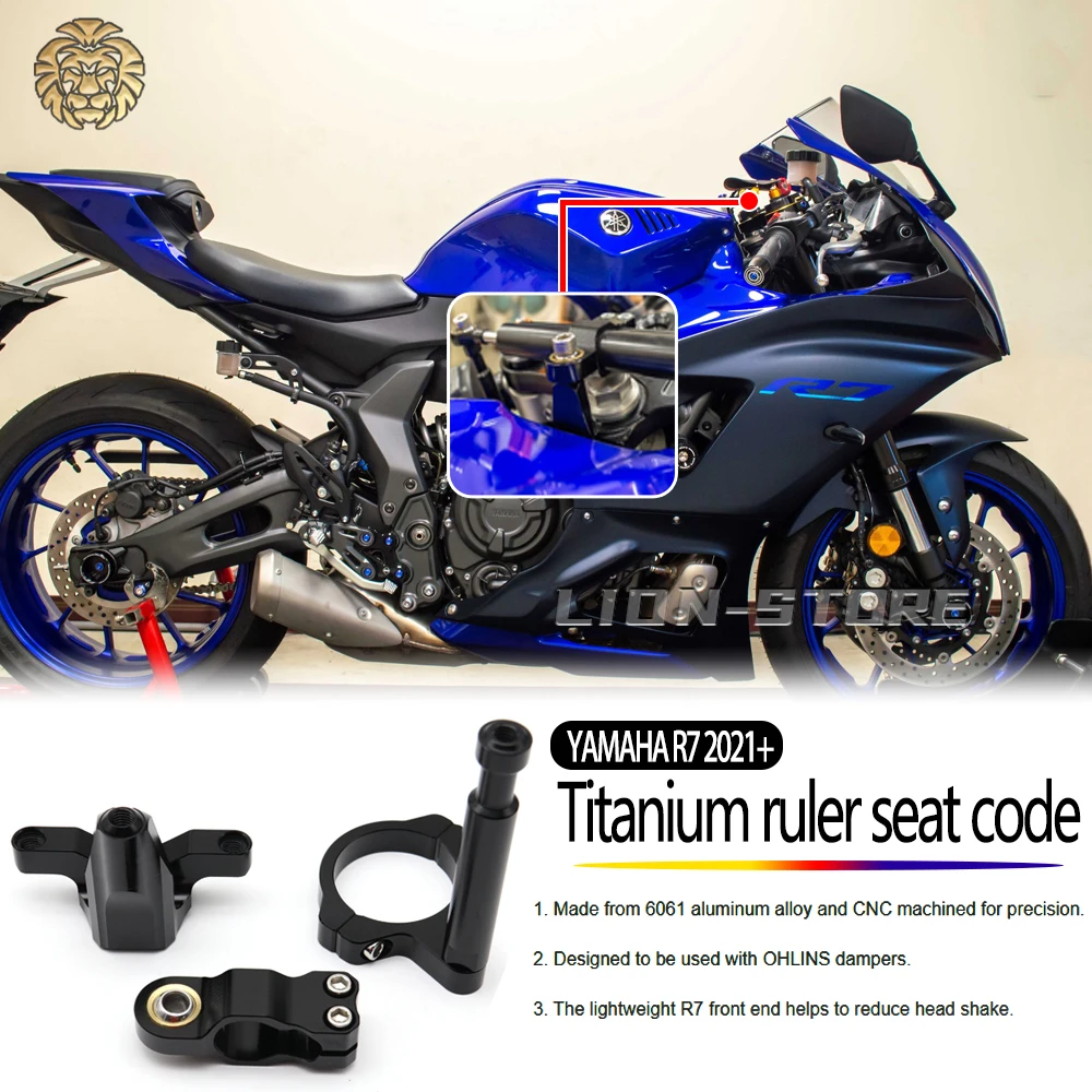 

Titanium size base bracket FOR YAMAHA R 7 R7 2021 2022 2023 Motorcycle modification accessories R7 YAMAHA R 7