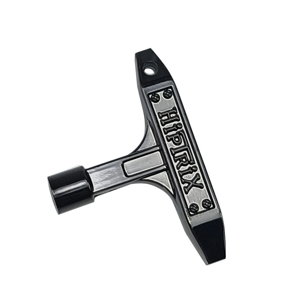 Drum Tuning Key Einstellschlüssel Metall T-förmig 4-Vierkantloch Percussion Instrument Zubehör Werkzeug – Detail 2