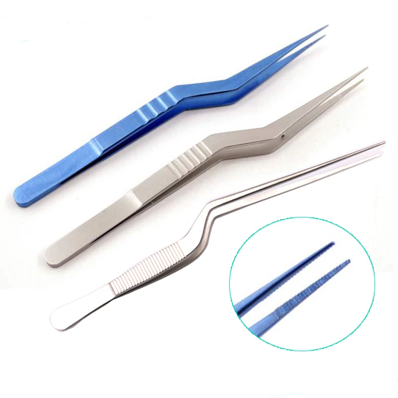 Beauty plastic ear, nose and throat ear picking cerumen forceps titanium alloy tissue culture forceps gun shaped tweezers ear pi