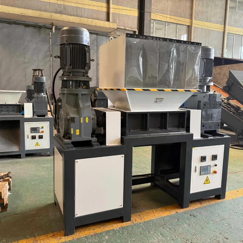 600-Type Dual-Motor Shredder With Anti-Splash Safety Design, Plastic Wire Harness Machine Head Material Crusher, Direct Supply