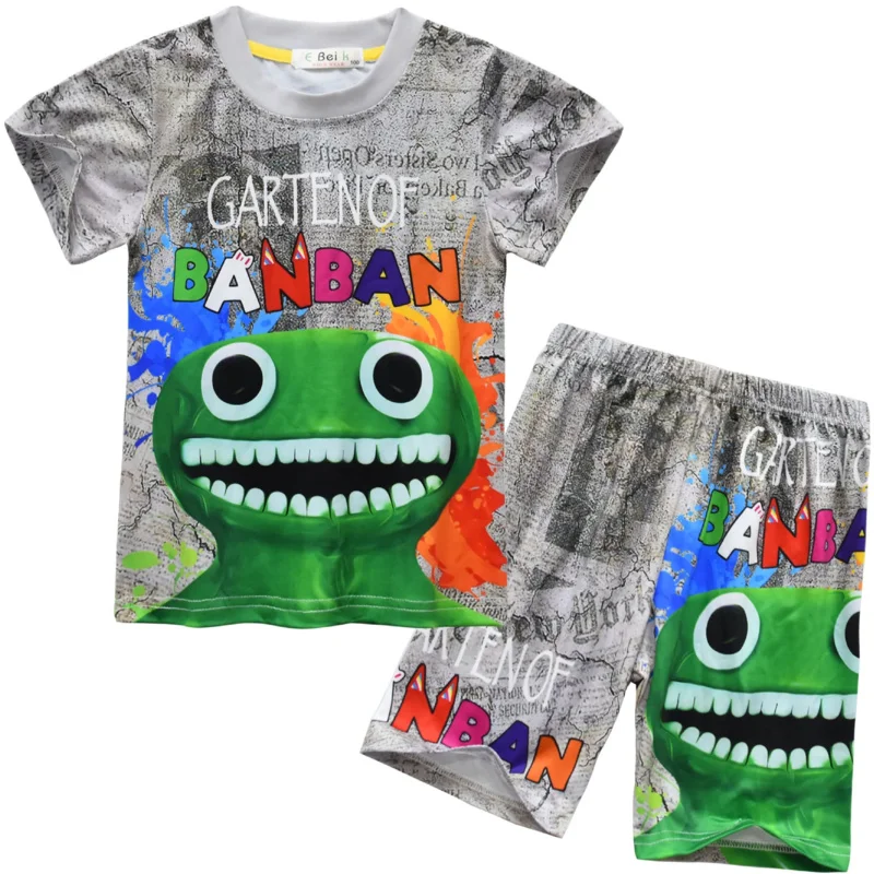

AIAI 2025Garten of Boys Clothes Set Summer Kids Tshirt Pants Casual Sport Suits 2pcs Banban Tracksuit Outfits Children's