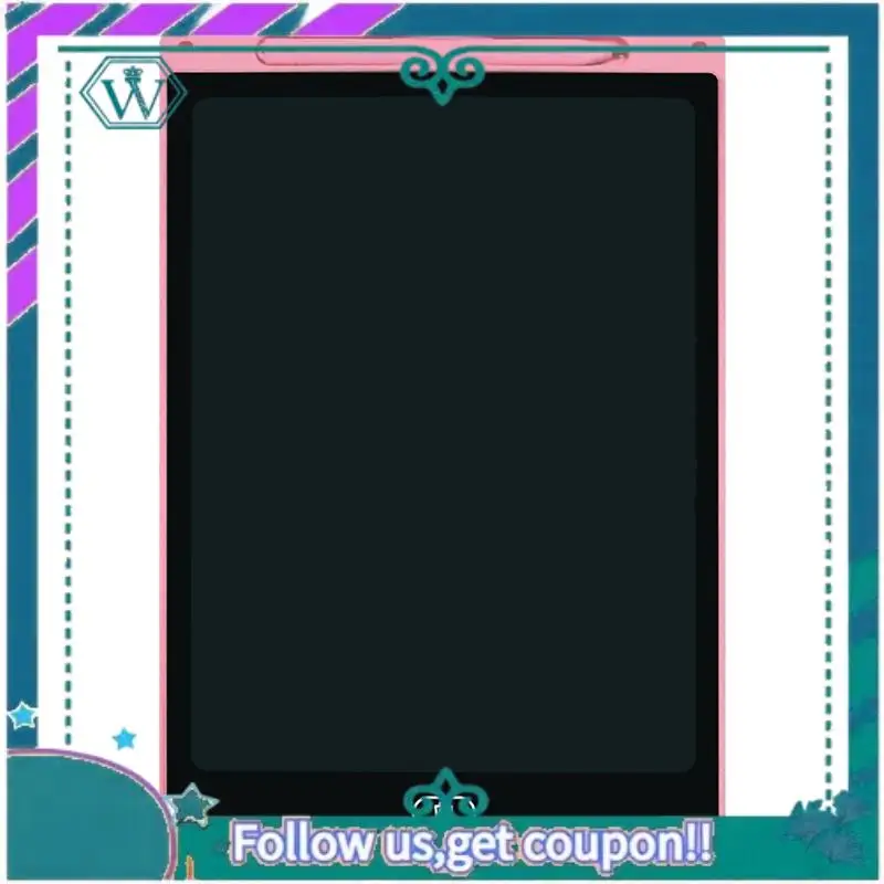 

A75Q-12 Inch LCD Writing Board Drawing Board Color Graffiti Board For Students Pink