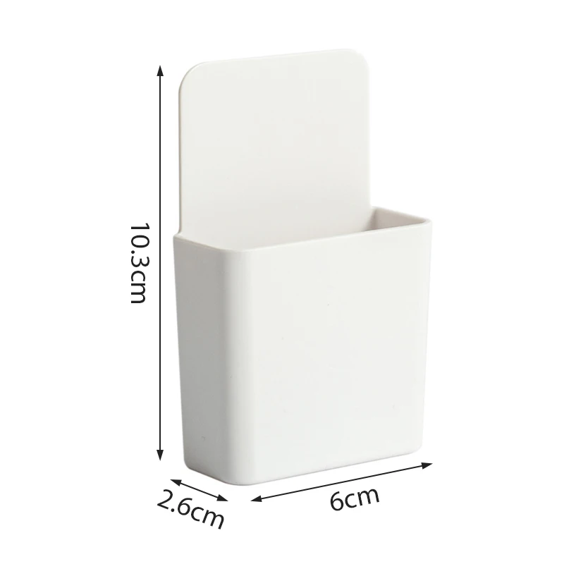 Wall Mounted Organizer Storage Box Remote Control Air Conditioner Stand Holder