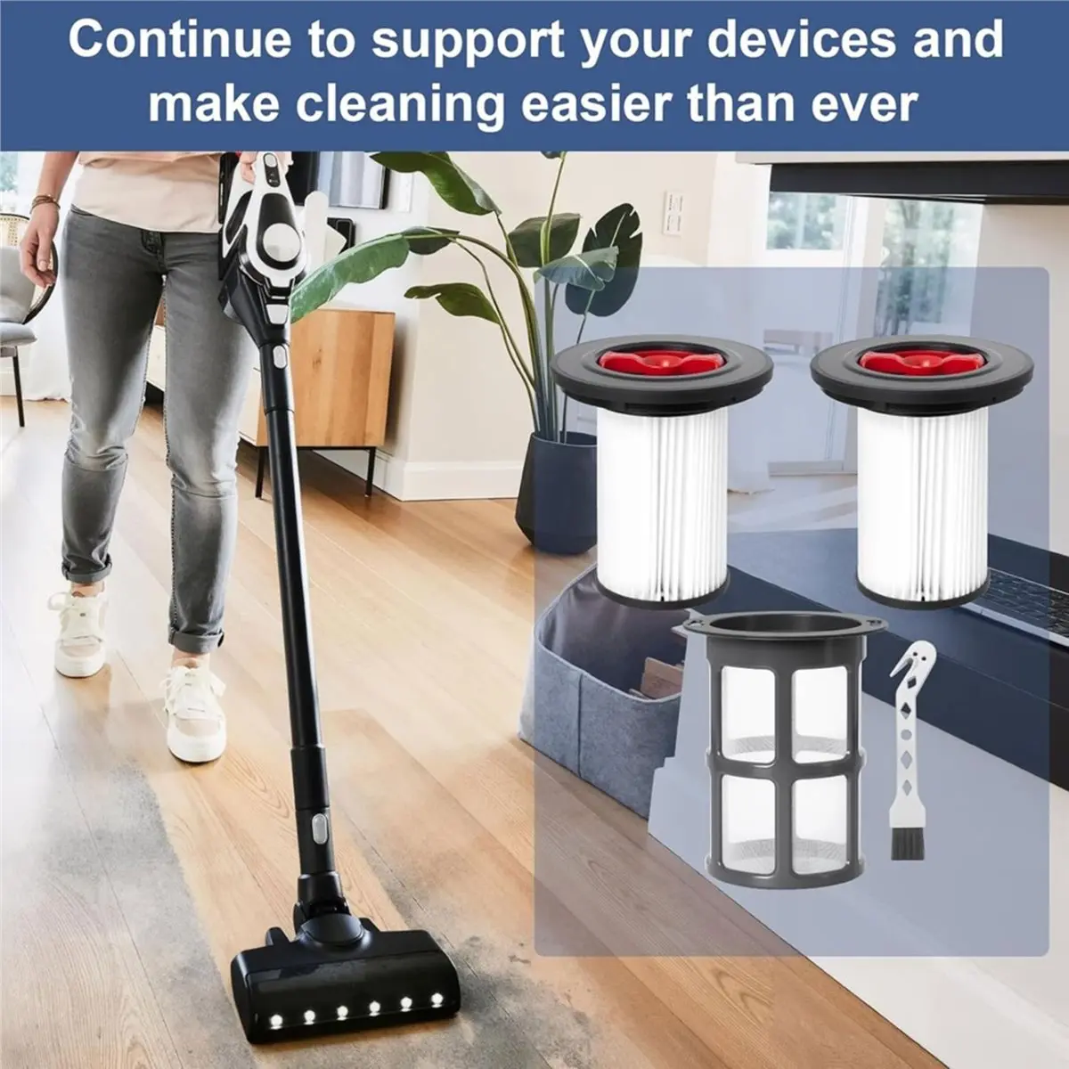 Big Discount Replacement Filter for Bosch Unlimited Gen2 Series 8 Cordless Wet and Dry Vacuum for Models 12036642, 12023349