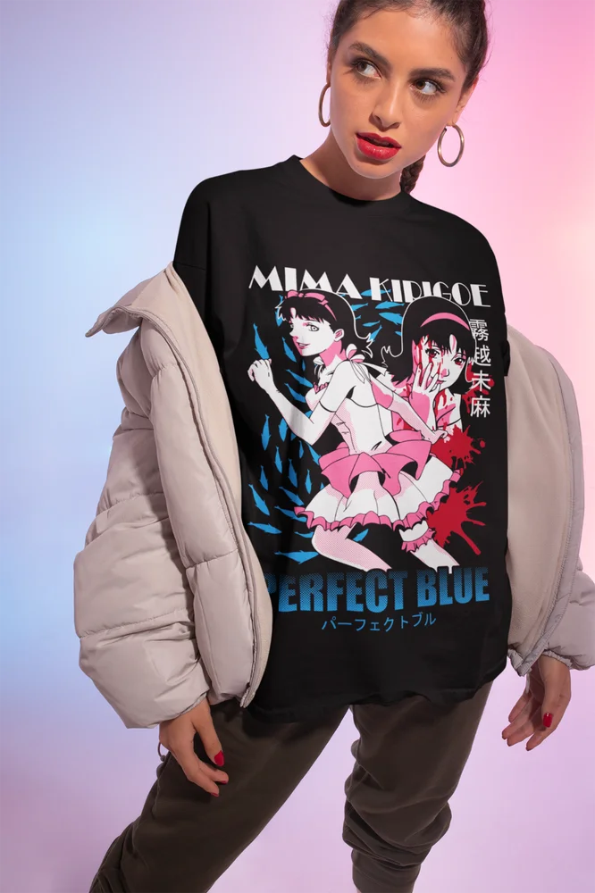 Perfect Blue T-Shirt Gift Horror Anime Perfect Blue Mima Kirigoe Shirt All Size