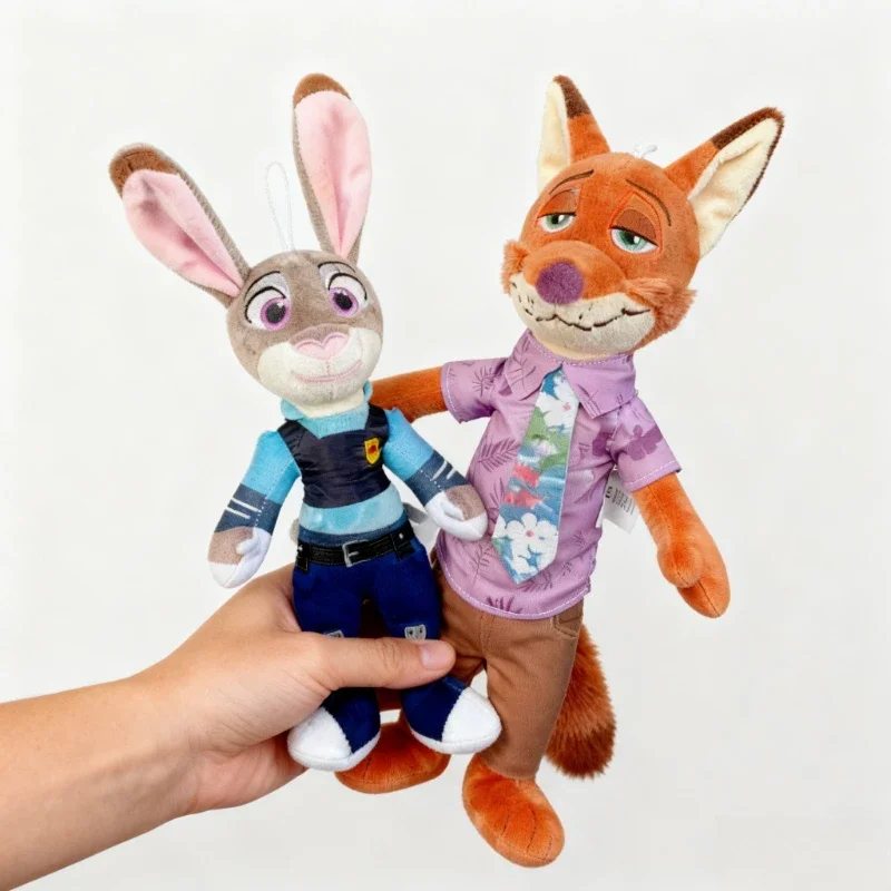

Рождественские подарки, 38 см, набор плюшевых игрушек с лисой и кроликом, милые мягкие куклы с животными для детей, сувениры на вечеринку, подарки на день рождения
