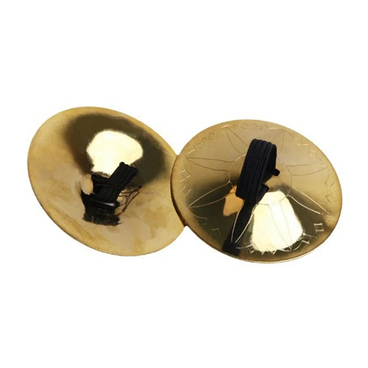 4 Pieces Copper Finger Cymbals, Small Finger Cymbals for Belly Dancing, Music Equipment Finger Cymbals