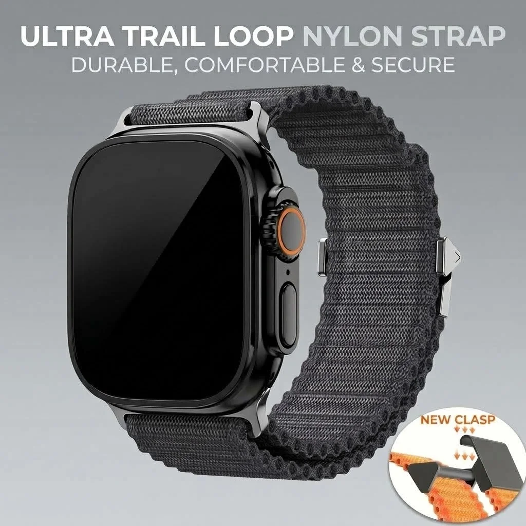 Trail Loop Strap For Apple Watch Ultra 4 3 2 49mm 44mm 46mm 45mm Correa Nylon Bracelet iWatch Series 12 11 10 9 8 Se Strap