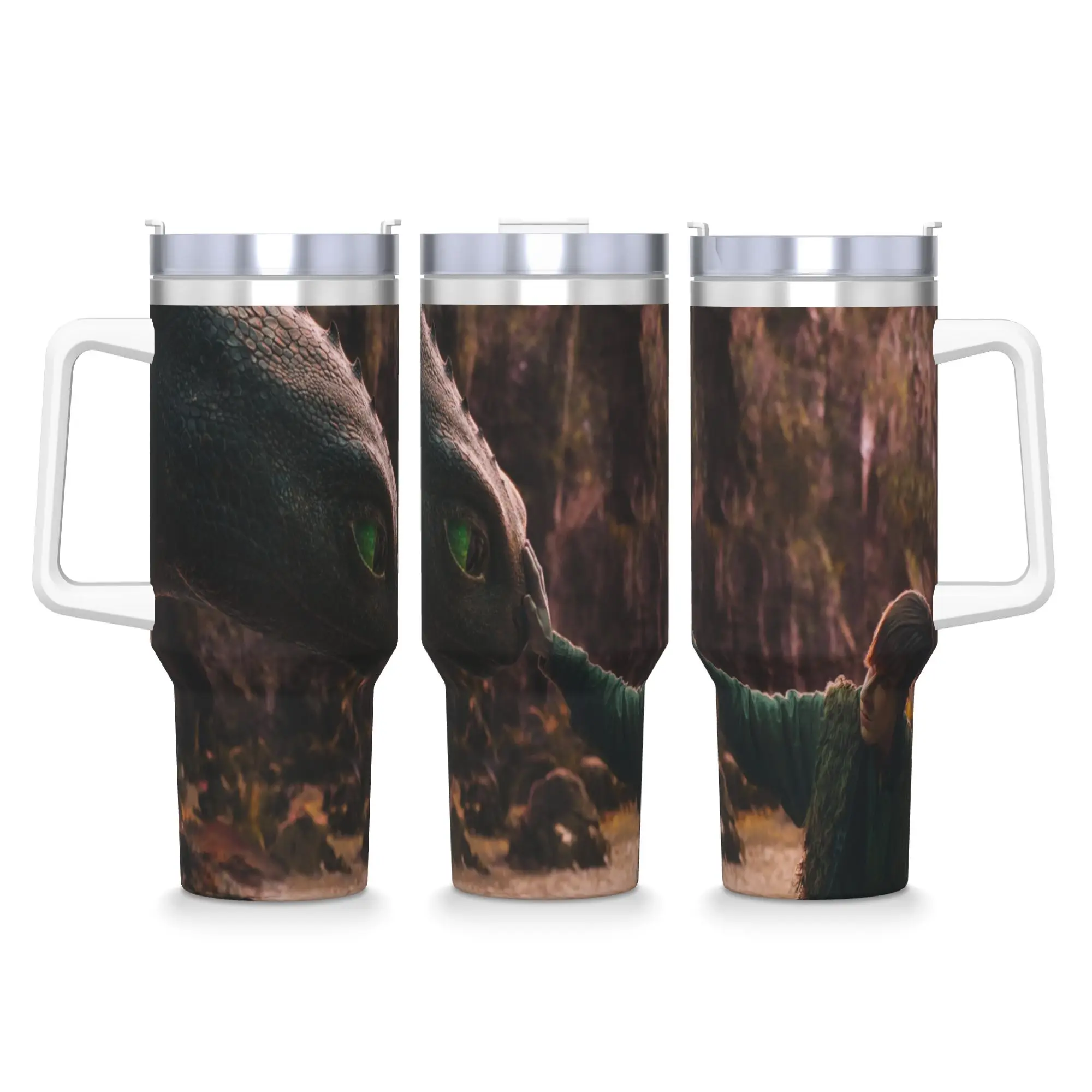 كيفية تدريب التنانين الخاص بك بهلوان زجاجة الماء البارد والساخن الحفاظ على الحرارة أكواب حرارية من الفولاذ المقاوم للصدأ مخصصة لتقوم بها بنفسك أكواب سيارة الشاطئ #1